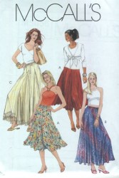 5056 FLARE GODET DRAWSTRING SKIRT LENGTHS PATTERN 4-14,16-22